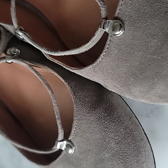 Sigerson Morrison Elise suede lace up flat 7 ½ - Picture 7 of 8